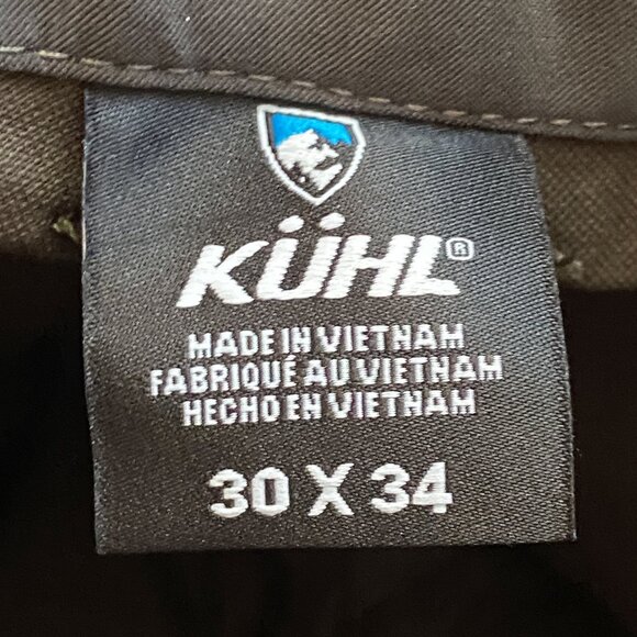 KUHL Resistor Jean 30x34 Klassik Fit Stretch Water Resistant Black Moss NWT - Picture 10 of 14